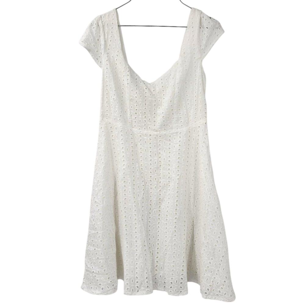 NWT GLAM White Mini Dress Womens Size Small